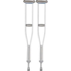 Medical Brace Πατερίτσες Μασχάλης Αλουμινίου με Ρυθμιζόμενο Ύψος 94-154cm 2τμχ MBHC001