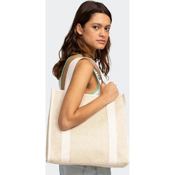 Roxy Seas The Day Υφασμάτινη Τσάντα Θαλάσσης Ώμου Μπεζ 37x39cm ERJBT03376-YEF0