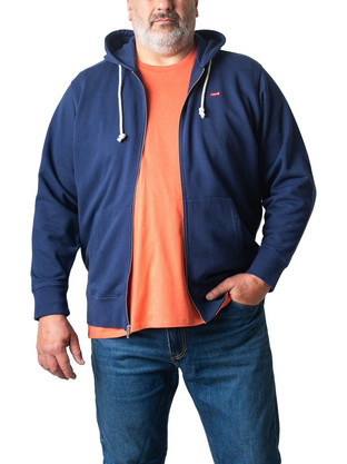 Levi's Ανδρική Ζακέτα Φούτερ με Κουκούλα και Φερμουάρ Navy Μπλε A2622-0002