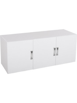 HomeMarkt Τρίφυλλο Πατάρι Ντουλάπας Λευκό 150x55x60cm HM385.05