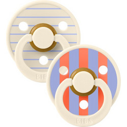 BIBS Studio Colour Πιπίλες Καουτσούκ 6m+ Pin Ivory Hush 2τμχ