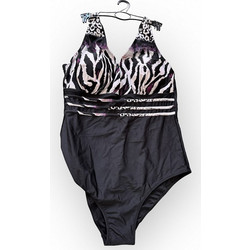 MiandMi Ολόσωμο Μαγιό Animal Print Μαύρο 24041