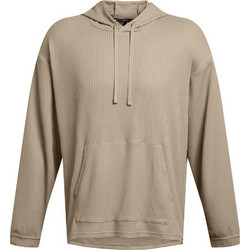 Under Armour Rival Waffle Ανδρικό Αθλητικό Φούτερ με Κουκούλα Μπεζ 1383108-203