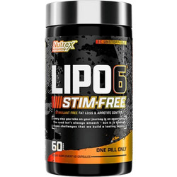 Nutrex Lipo-6 Stim-Free Συμπλήρωμα Διατροφής με Καρνιτίνη 500mg 60 Κάψουλες