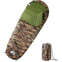 vidaXL Sleeping Bag Μονό 3 Εποχών Χακί 94477