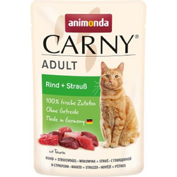 Animonda Carny Adult with Beef & Ostrich 85gr