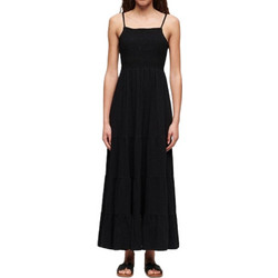 Superdry Midi Καλοκαιρινό Βραδινό Φόρεμα Μαύρο W8011675A-02A