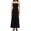 Superdry Midi Καλοκαιρινό Βραδινό Φόρεμα Μαύρο W8011675A-02A