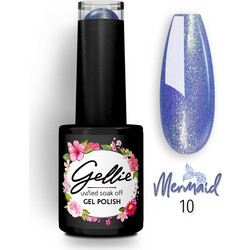 Gellie Mermaid 10 Ημιμόνιμο Βερνίκι Νυχιών 10ml