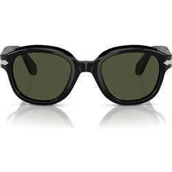 Persol PO0060S 95/31 Γυναικεία Γυαλιά Ηλίου Τετράγωνα Κοκάλινα Μαύρα με Μαύρο Polarized Φακό