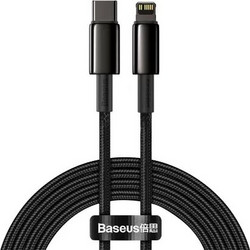 Baseus Tungsten Gold Braided USB-A to Lightning Cable 20W 1m Black CATLWJ-01
