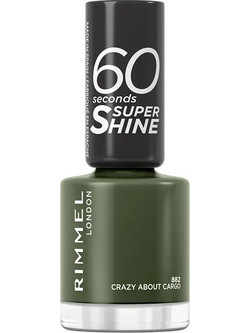 Rimmel 60 Seconds 882 Crazy About Cargo Gloss Βερνίκι Νυχιών Quick Dry 8ml