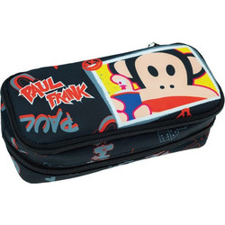 Back Me UP Paul Frank Graffiti Κασετίνα με 2 Θήκες Μαύρη 346-85141