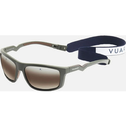 Vuarnet VL2303 0028 Ανδρικά Γυαλιά Ηλίου Ορθογώνια Κοκάλινα Μαύρα με Καφέ Φακό