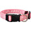 Pet Interest Dots Line Κολάρο Σκύλου Ροζ 2x32-50cm