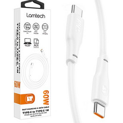 Lamtech LAM113126 USB-C to USB-C 60W 1m White 5202021113126