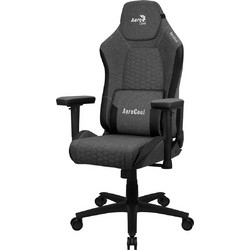 Aerocool Καρέκλα Gaming Υφασμάτινη με Ρυθμιζόμενα Μπράτσα Μαύρη AEROCROWN-ASH-BLACK