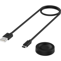Split USB-A Φορτιστής Smartwatch για Huawei Watch GT 2 / GT 2 Pro / 3 / 3 Pro / 4 Black