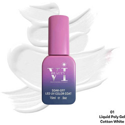 Mixcoco Liquid Poly Gel 01 Cotton White 15ml