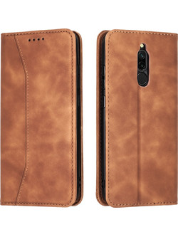 Bodycell PU Leather Book Brown (Xiaomi Redmi 8)