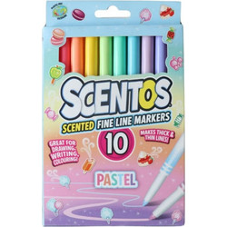 Scentos Pastel Μαρκαδόροι Ζωγραφικής Σετ 10 Χρώματα