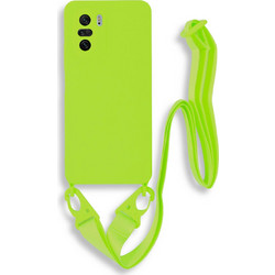 Bodycell Silicon Color Strap Back Cover Light Green (Xiaomi Poco F3)