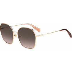 Kate Spade KENNAGS-AU2F7H Γυναικεία Γυαλιά Ηλίου Τετράγωνα Μεταλλικά Χρυσά με Καφέ Φακό