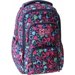 Lyc Sac Original Love Σχολική Τσάντα Πλάτης Δημοτικού Φούξια 8605039745636