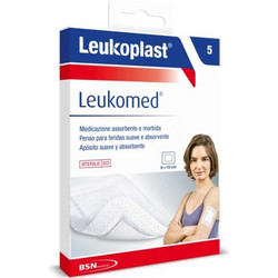 Leukoplast Leukomed Αποστειρωμένα Αυτοκόλλητα Επιθέματα 8x10cm 5τμχ