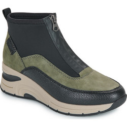 Rieker Γυναικεία Sneakers Μποτάκια Μαύρα Χακί N9362-54