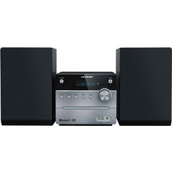 Blaupunkt MS12BT Micro Ηχοσύστημα Hi-Fi 2.2 10W με CD / Digital Media Player και Bluetooth & Wi-Fi Black Silver
