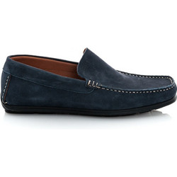 Damiani Ανδρικά Μοκασίνια Loafers Καστόρινα Navy Μπλε 1850