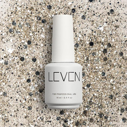 Leven G007 Antique Gold Glitter Ημιμόνιμο Βερνίκι Νυχιών 15ml