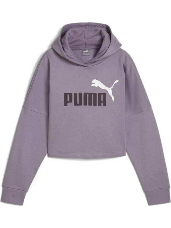 Puma ESS Logo Παιδικό Φούτερ με Κουκούλα Μωβ 671134-34