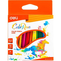 Deli ColoRun Mini Ξυλομπογιές Σετ 12τμχ