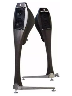 Franco Serblin Lignea Ζεύγος Ηχείων Hi-Fi Δαπέδου Medium Gloss Graphite