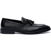 Versace 19V69 Ανδρικά Μοκασίνια Loafers Δερμάτινα Μαύρα YO-722-W231