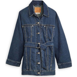 Levi's Γυναικείο Μπουφάν Τζιν Μακρύ Navy Μπλε A9368-0000