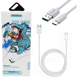 Treqa CA-8613 USB-A to USB-C 65W 1m White KLN-446131