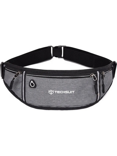 Techsuit CWB3 Τσαντάκι Μέσης για Τρέξιμο Γκρι