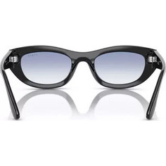 Vogue VO5616S W44/19 Γυναικεία Γυαλιά Ηλίου Οβάλ Κοκάλινα Μαύρα με Μπλε Degradee Φακό