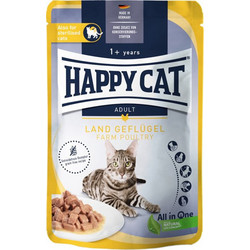 Happy Cat Adult with Farm Poultry in Gravy 85gr