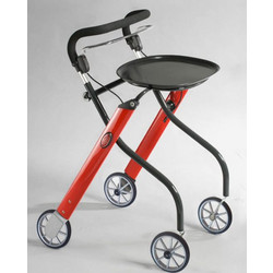 Trustcare Let's Go Rollator Πτυσσόμενος Περιπατητήρας Κόκκινος