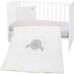 KikkaBoo Seally Me Σετ Κούνιας White/Grey 5τμχ 41101050071