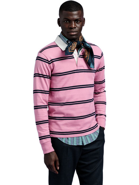 Gant Ανδρική Μπλούζα Polo Μακρυμάνικη Ροζ 3G2025032-669