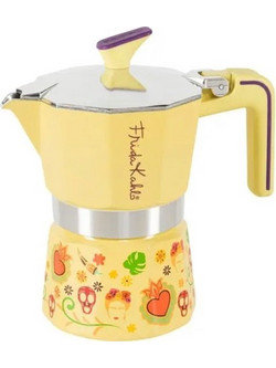 Pedrini Frida Kahlo Μπρίκι Espresso 3Cups Κίτρινο