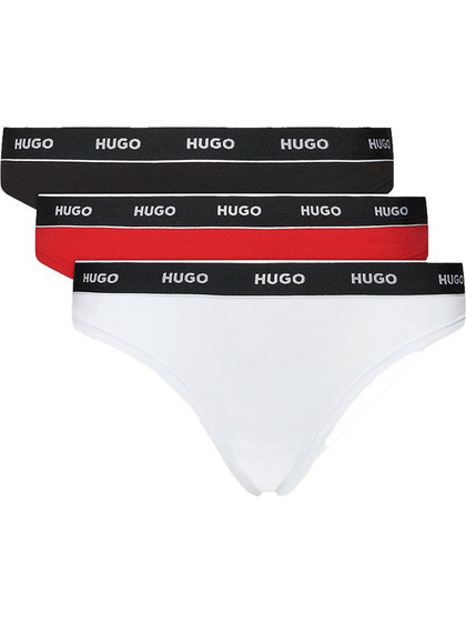 Hugo Βαμβακερά Γυναικεία String 3Pack 50480150-968