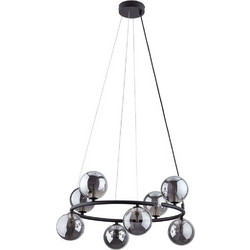 TK Lighting Anabelle Κρεμαστό Φωτιστικό Οροφής Πολύφωτο Μαύρο 6844