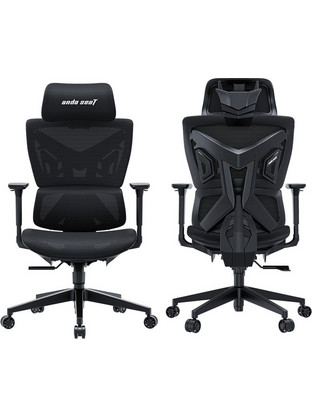 Anda Seat X-Air Mega XL Καρέκλα Gaming Mesh Μαύρη