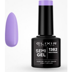 Elixir Semigel 1382 Heliotrope Ημιμόνιμο Βερνίκι Νυχιών 8ml